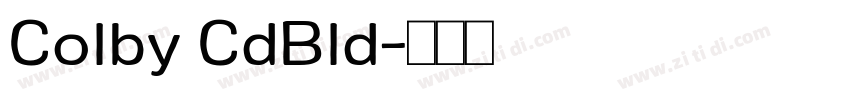 Colby CdBld字体转换